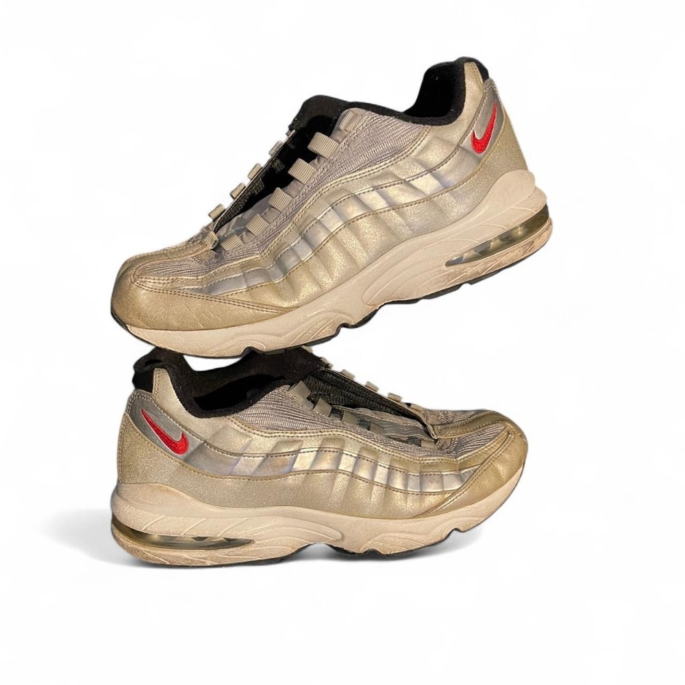 Nike Air Max 97 Silver Bullet Metallic Sneakers Size 7y